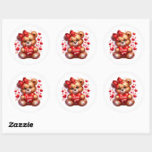 Valentijnsbeer Stickers (Vel)