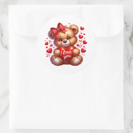 Valentijnsbeer Stickers (Tas)