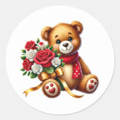 Valentijnsbeer Stickers (Voorkant)