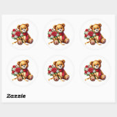 Valentijnsbeer Stickers (Vel)