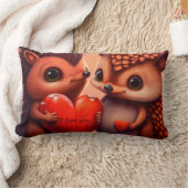 Valentijnsbeer stripfiguur op maat kussen (Deken)