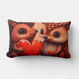 Valentijnsbeer stripfiguur op maat kussen