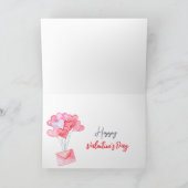 Valentijnsbezorgingsfiets Vakantiefoto Feestdagen Kaart (Binnen)