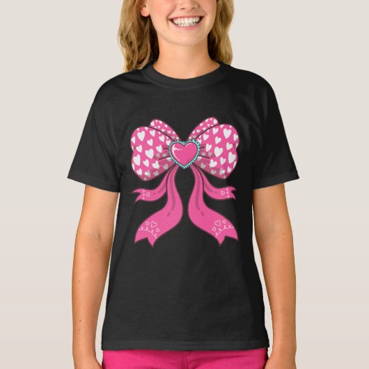 Valentijnsboog, hartenboog t-shirt (Voorkant)
