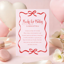 Valentijnsboog meisje babyshower boeken voor baby