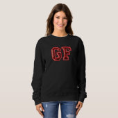 Valentijnsborduurwerk Sweatshirt (Voorkant volledig)