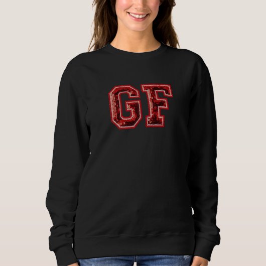 Valentijnsborduurwerk Sweatshirt (Voorkant)