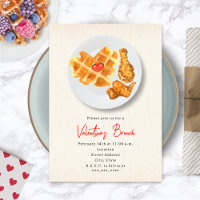 Valentijnsbrunch Kip-en-Waffels Feest