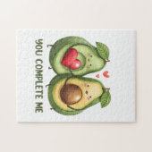 Valentijnscadeau Avocado Je Maakt Me Compleet Legpuzzel (Horizontaal)