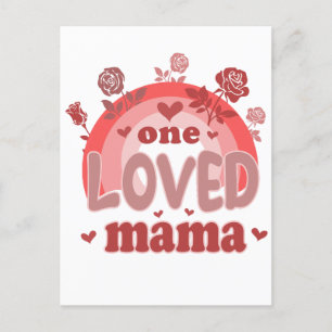 Valentijnscadeau   Eén geliefde mama Briefkaart