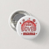 Valentijnscadeau | Eén geliefde mama Ronde Button 3,2 Cm (Voorkant /achterkant)