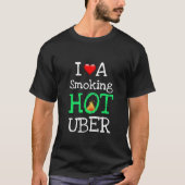 Valentijnscadeau Fun LOVE EEN HETE UBER RIT T-shirt (Voorkant)