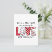 Valentijnscadeau | God Zegt Dat Je Valentijnsliefd Briefkaart (Staand voorkant)