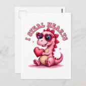 Valentijnscadeau | Ik steel harten Briefkaart (Voorkant / Achterkant)