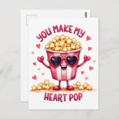 Valentijnscadeau | Jij laat mijn hart ontploffen Briefkaart (Voorkant / Achterkant)