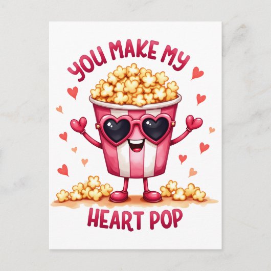 Valentijnscadeau | Jij laat mijn hart ontploffen Briefkaart (Voorkant)