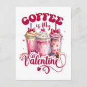 Valentijnscadeau | koffie is mijn valentijn briefkaart (Voorkant)