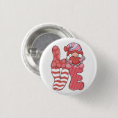 Valentijnscadeau | LIEFDE Kabouter Ronde Button 3,2 Cm (Voorkant /achterkant)
