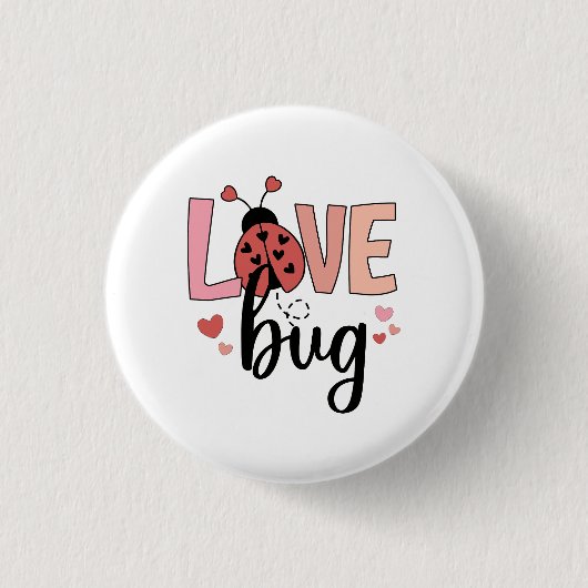 Valentijnscadeau | Liefdesfout Ronde Button 3,2 Cm (Voorkant)