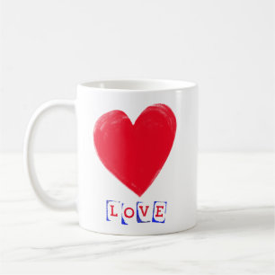 Valentijnscadeau met een Groot Hart Koffiemok