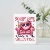Valentijnscadeau | Papa is mijn valentijn Briefkaart (Staand voorkant)