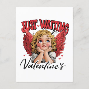 Valentijnscadeau   Wacht alleen nog maar op Valent Briefkaart