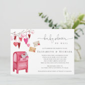 Valentijnscupido Baby Shower per post Kaart (Staand voorkant)