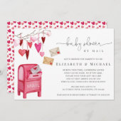 Valentijnscupido Baby Shower per post Kaart (Voorkant / Achterkant)