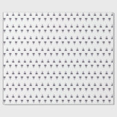 Valentijnsdag 14 februari paarse hart cadeaupapier (Vlak)