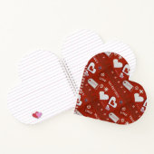 Valentijnsdag 1 (hartvormig) spiraalvormig Notitie Notitieboek (Binnen)