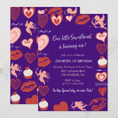 Valentijnsdag 1e verjaardag onze kleine lieverd kaart (Voorkant / Achterkant)