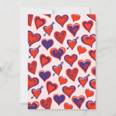 Valentijnsdag 1e verjaardagsuitnodigingen Sweethea Kaart (Achterkant)