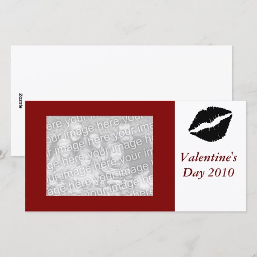 Valentijnsdag 2010 Fotokaart Feestdagenkaart (Voorkant / Achterkant)