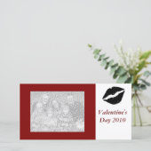 Valentijnsdag 2010 Fotokaart Feestdagenkaart (Staand voorkant)