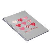 Valentijnsdag 2023 Sweet Red Hearts Notitieboek (Rechterzijde)