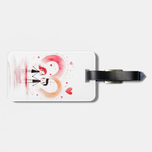 Valentijnsdag 2025 bagagelabel (Achterkant horizontaal)