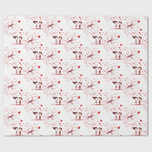 Valentijnsdag 2025 cadeaupapier (Vlak)