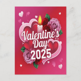 Valentijnsdag 2025 feestdagenkaart