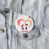 Valentijnsdag 2025 ronde button 7,6 cm (In situ)