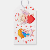 Valentijnsdag 2025: Schattigee en speelse engelen  Cadeaulabel (Achterkant)