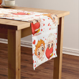 Valentijnsdag 2025: Schattigee en speelse engelen  Korte Tafelloper