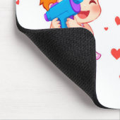 Valentijnsdag 2025: Schattigee en speelse engelen  Muismat (Hoek)