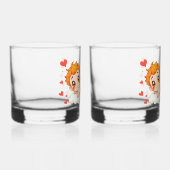 Valentijnsdag 2025: Schattigee en speelse engelen  Whisky Glas (Rechts)