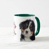 Valentijnsdag 25c kussen ... Bernese Mountain Dog Mok (Voorkant rechts)