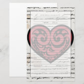 Valentijnsdag 2 briefpapier (Voorkant / Achterkant)