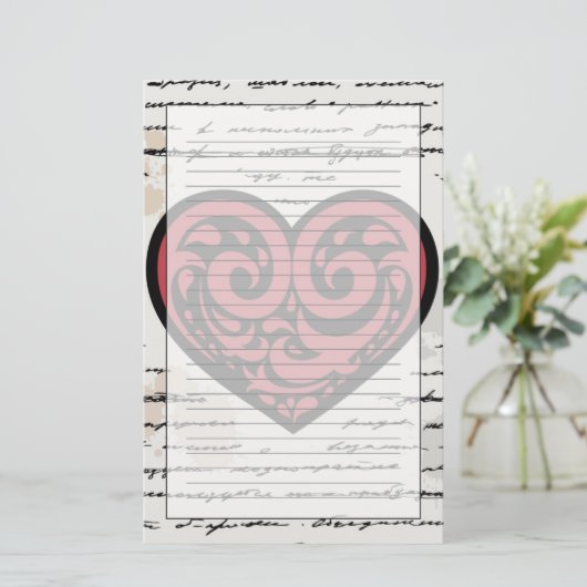 Valentijnsdag 2 briefpapier (Staand voorkant)