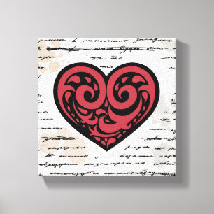 Valentijnsdag 2 canvas afdruk