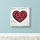 VALENTIJNSDAG 2 CANVAS AFDRUK (Insitu (Houten vloer))