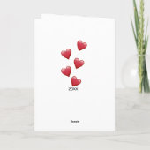 Valentijnsdag 2 Foto van papa naar dochter Kaart (Achterkant)