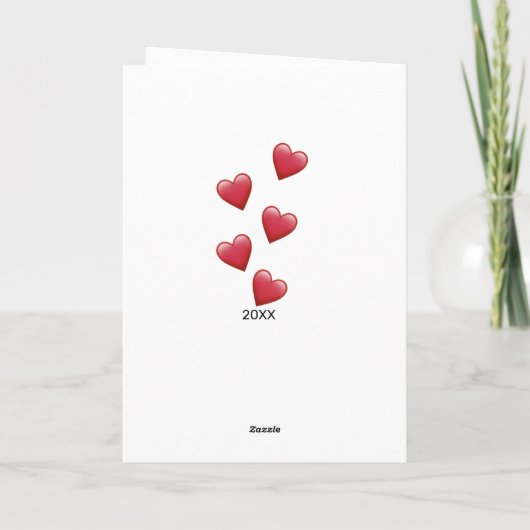 Valentijnsdag 2 Foto van papa naar dochter Kaart (Achterkant)